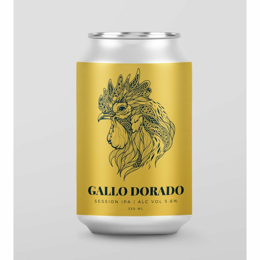 Aristóteles Gallo Dorado caja con 24 latas de 355 ml